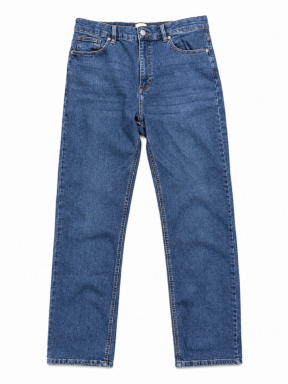 French Connection Women’s Size 8 Straight Leg Blue Stretch Jeans 30.5” Inseam